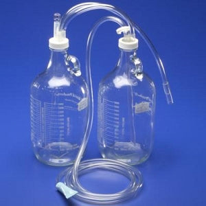 Cardinal Health Argyle 1 and 2 Bottle Chest Drainage Systems - Chest Drain, Two Bottles, Sterile, 2, 000 cc - 8884726200