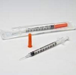 Cardinal Health Insulin Syringes - 1 mL Insulin Syringe with 27G x 1/2" Needle - 1188127012