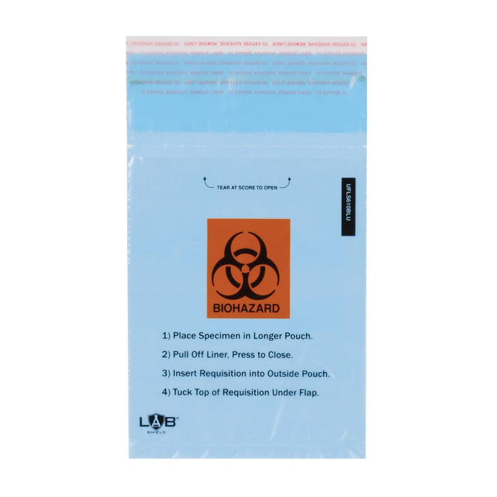 Labshield Adhesive-Seal Biohazard Bags b