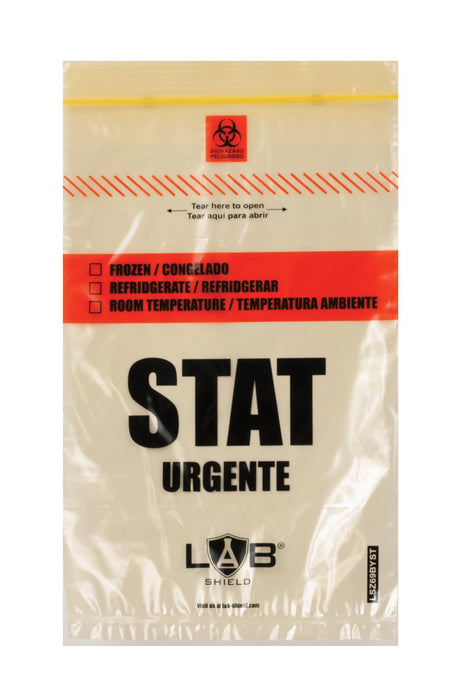 STAT Zipper Specimen Bags by Uniflex