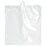 Uniflex Unprinted Drawstring Patient Belongings Bag - Unprinted Drawstring Patient Belongings Bag, White, 14" x 16" x 6", 2 Mil - PLD14WHI