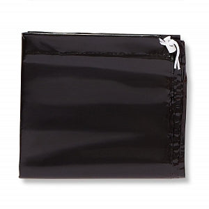 Medline Drawstring / Drawtape Container Liners - Drawcord Bag, Black, 40" x 40", 2.5 Mil - SYP404025BL