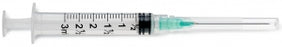 Medline Medline Standard Hypodermic Syringes with Needle - Luer-Lock Syringe with 21G x 1.5" Hypodermic Needle, 3 mL - SYR103217