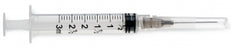 Medline Medline Standard Hypodermic Syringes with Needle - Luer-Lock Syringe with 22G x 1" Hypodermic Needle, 3 mL - SYR103225