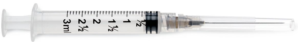 Medline Standard Hypodermic Syringes with Needle