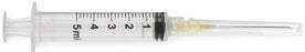 Medline Medline Standard Hypodermic Syringes with Needle - Luer-Lock Syringe with 20G x 1.5" Hypodermic Needle, 5 mL - SYR105207