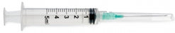 Medline Medline Standard Hypodermic Syringes with Needle - Luer-Lock Syringe with 21G x 1.5" Hypodermic Needle, 5 mL - SYR105217