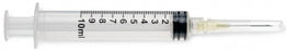 Medline Medline Standard Hypodermic Syringes with Needle - Luer-Lock Syringe with 20G x 1" Hypodermic Needle, 10 mL - SYR110205