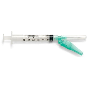 Medline Medline Safety Syringes with Needle - 3 mL Syringe with 21G x 1" Safety Needle - SYRS103215