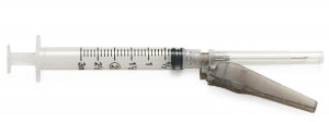 Medline Medline Safety Syringes with Needle - 3 mL Syringe with 22G x 1.5" Safety Needle - SYRS103227