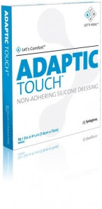 Acelity Adaptic Touch Nonadhering Silicone Dressings - Adaptic Touch Nonadhering Dressing, Silicone, 3" x 4.25" - 500502