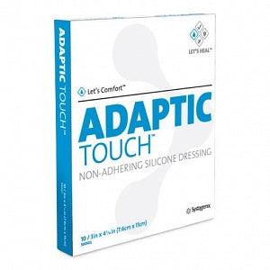 Acelity Adaptic Touch Nonadhering Silicone Dressings - Adaptic Touch Nonadhering Dressing, Silicone, 5" x 6" - 500503