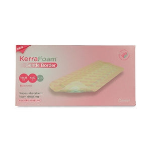 Crawford Healthcare KerraFoam Gentle Border Dressings - DRESSING, KERRAFOAM, GENTLE, BORDER, 4X10IN - CWL1133