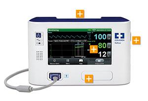 Covidien Nellcor Bedside SpO2 Patient Monitoring System - Nellcor Bedside Patient Monitor - NELLRESP-01