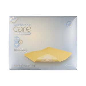 Crawford Healthcare KerraMax Care Superabsorbent Dressings - DRSNG, KRMX, CARE, US, GENTLE, BORDER, 8X8IN - PRD500-1176