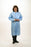 Safety Zone Blue Polypro Lab Coat with Three Pockets - Blue Polypro Lab Coat, 3 Pockets, Wrist, 50 gm Weight, Size 2XL - DLBL-2X-SMS50