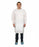 Safety Zone Disposable White Lab Coats - Disposable Polypropylene Labcoat with 3 Pockets and Elastic Wrists, Size XL - DLWH-XL