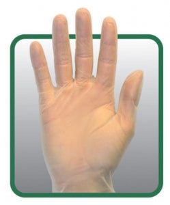 Safety Zone Natural Premium LF PF Vinyl Glove - Premium Vinyl Glove, PF, Clear, Size L, 100/Box - GVP9-LG-1C