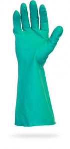 Safety Zone Green Unlined Nitrile Gloves - Unlined Nitrile Exam Gloves, Green, 18", 22 Mil, Size 2XL - GNGU-2X-22-18