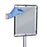 Sanitizing Stand with Frame Universal Sanitizing Stand for Wipe Canisters - with Letter Size Frame