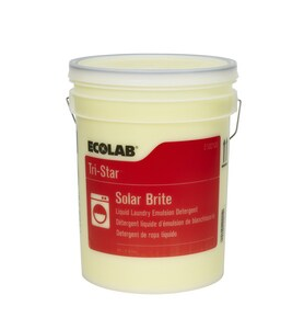 Ecolab TriStar Solar Brite Laundry Detergent - Tri-Star Clearly Soft Laundry Detergent, 5 gal. - 6100106