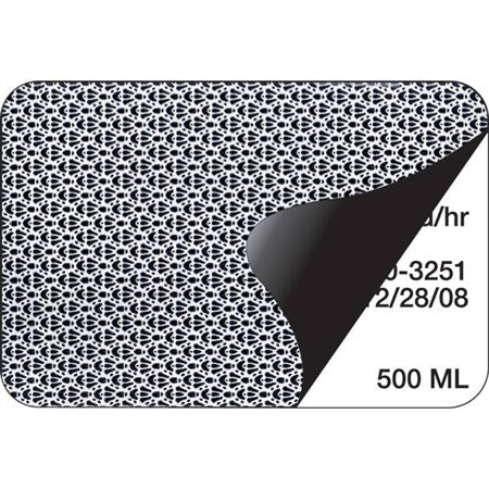 Secure-Block Labels 4"W x 1"H