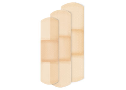 Dukal oration Bandage Adh Strp Adh Ctng American White Cross 2x4 Shr LF 1200/Ca