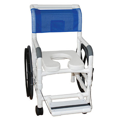 FEI AQUATIC/REHAB Shower Transport Chair 18" with 24" Rear Wheels