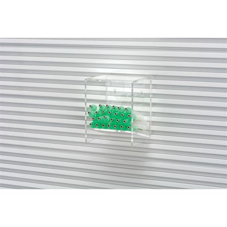 Single Place Tube Rack with Hanger Acrylic Tube Rack with Hanger - 5.188"W x 5.188"D x 6.688"H