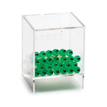 Single Place Tube Rack with Hanger Acrylic Tube Rack with Hanger - 5.188"W x 5.188"D x 6.688"H