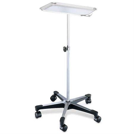 Hand-Adjustable Chrome Stand Single-Post Instrument Stand - 29.5"-49" height range