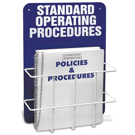 Standard Operating Procedures Single Center - 14"W x 4.5"D x 20"H