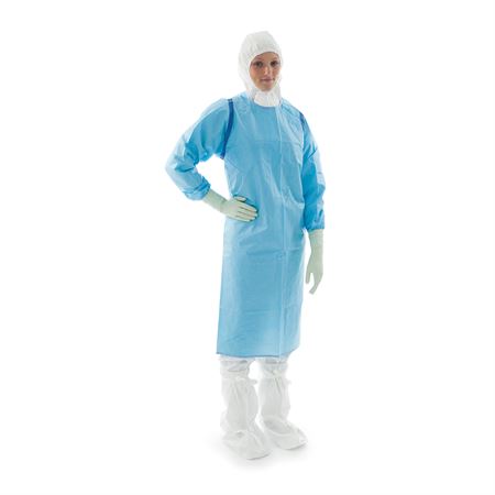 BioClean-C Sterile Chemo Apron with Sleeves Large