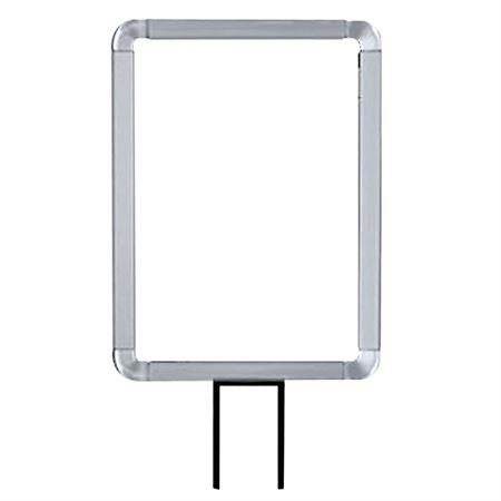 Post-Top Signage Satin Aluminum - 8.5" x 11