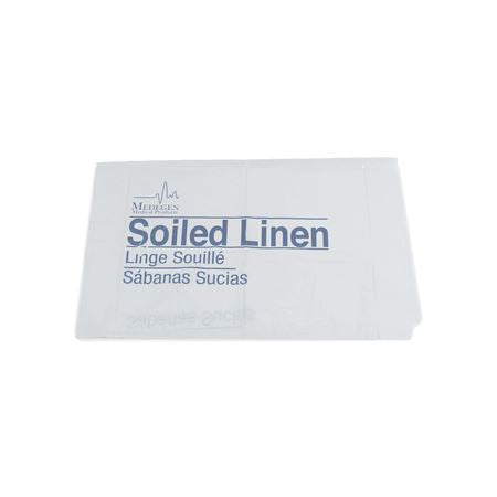 Soiled Linen Bag 41" x 23" x 8" - White - 1.2mil - 30-40gal