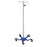 Spider Leg Stainless Steel IV Pole 4-Hook Top