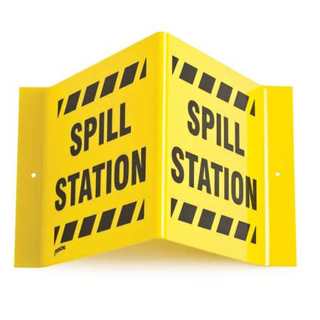 V Sign 15"W x 6"D x 8"H Spill Station