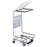 Square Chrome Step-On Hamper Square Chrome Step-On Hamper - 18.625"W x 19.5"D x 37.75"H