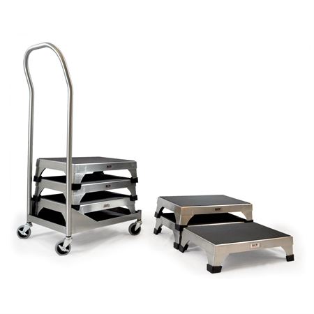 Stacking Step Stool Cart Stacking Step Stool Cart - 21"L x 14"W x 39"H