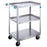 Standard Duty Stainless Steel Carts 3 Shelves - 18.375"W x 30.75"L x 33"H