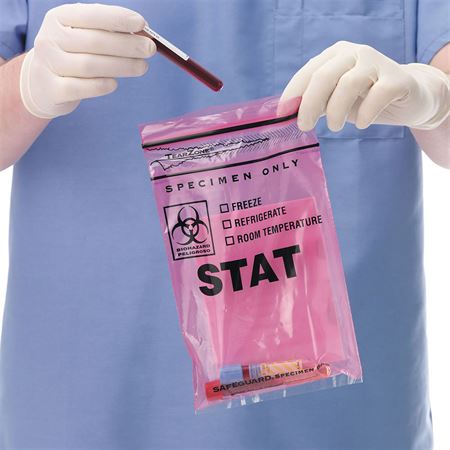 Stat Bag with Dispenser Pack 6"W x 9"H Stat Bag with Dispenser Pack - 6"W x 9"H