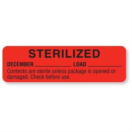 Sterilized Labels May - Light Blue