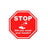 Ergomat COVID-19 Social Distancing Safety Signs and Strips - "STOP Did you wash your hands?" Safety Sign, Octagonal Red / White, 12" - DSV-SIGN 144-SD-Q