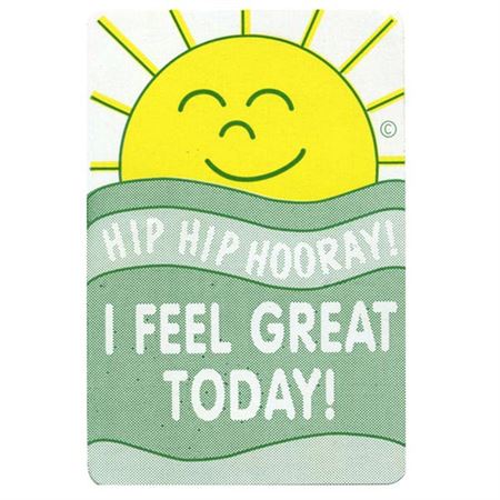 Award Stickers Sunshine: I Feel Great Today!