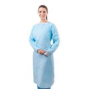 Tronex Protective Gown with Thumb-Hooks - Thumb Hook Gown, Standard, Blue, Size XL - 6377C35