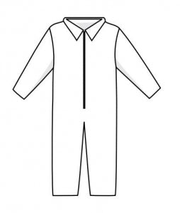 Tronex Company General Purpose Coveralls bt Tronex Company - Coveralls with Open Cuffs and Ankles, Blue, Size XL - 640035B