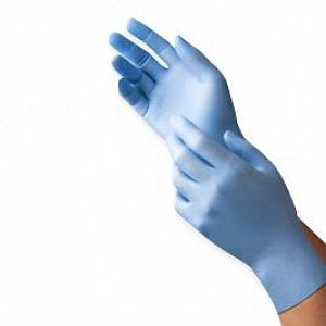 Tronex Nitrile Chemo Exam Gloves - 9.5" Chemo Powder-Free Nitrile Exam Gloves, Fully Textured, 4 Mil, Blue, Size L - 9010-30