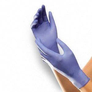 Tronex Sterile Nitrile Powder-Free Textured Exam Gloves - Chemo Powder-Free Nitrile Exam Gloves, Fully Textured, Blue, Sterile Pairs, Size M - 9088STR-20