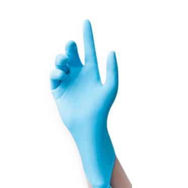 GLOVES, EXAM, NITRILE, EXTENDED, CUFF, BLUE, M