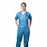 Tronex Disposable Protective Medium Blue Scrub Shirts - Disposable Protective Medium Blue Scrub Shirt, Large Size - SMS220-30